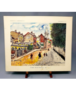 Élisée Maclet (Painter) Rue de l&#39;Abreuvoir (Paris Street) Collotype Print - £31.42 GBP
