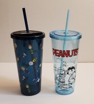 Peanuts Snoopy Sipper Smoothie Cup w/straw - 23+ oz / 700 ml NWT choice - £11.98 GBP