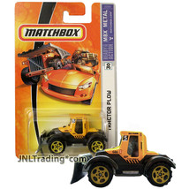 Year 2006 Matchbox Mbx Metal 1:64 Die Cast Car #30 Yellow Ice Plow Tractor Truck - £15.72 GBP