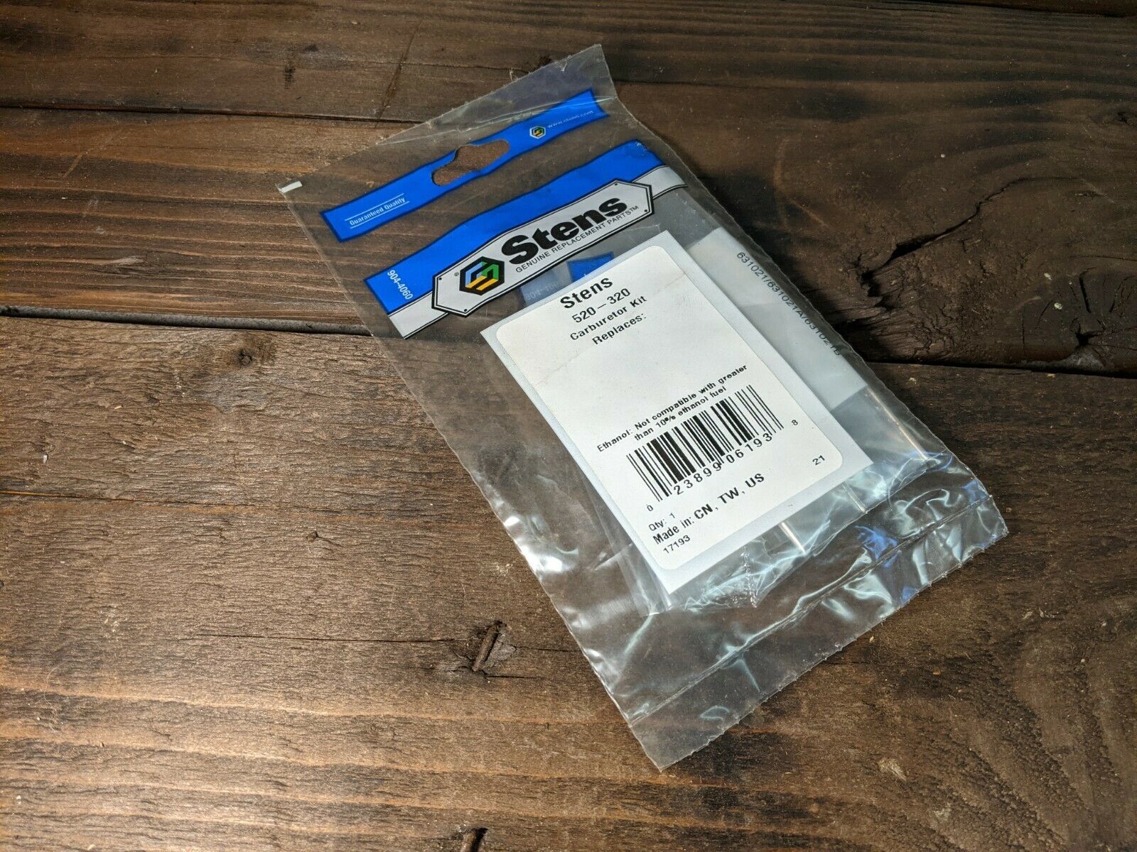 New Stens 520-320 Carburetor Kit - $1.00