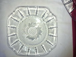 Crystal Columbia 9&quot; Dinner Plate Federal Glass Co 1938-1942 - £15.72 GBP
