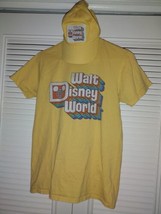 Walt Disney World Yellow Retro Vintage Logo Rainbow T Shirt And Matching Hat - £14.94 GBP