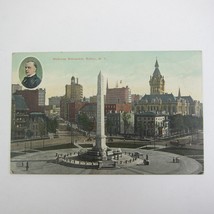 Postcard Buffalo New York McKinley Monument &amp; Portrait Antique UNPOSTED - £8.00 GBP
