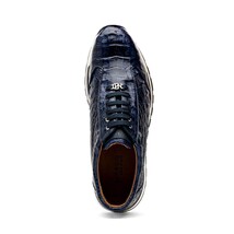 Marco Di Milano genuine caiman crocodile fashion sneaker Alonzo Navy image 4