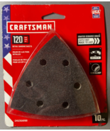 10 Pack Craftsman CMXZXGA9169 120 Grit Sanding Sheets Fits Oscillating S... - $14.84
