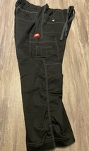 Dickies Cargo Pants~Solid Black~Size XL Petite~Cotton, Polyester &amp; Spandex - $10.89