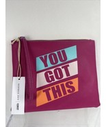 Girls Wristlet Bag Conair  7&quot; x 9&quot;  &quot;You Got This&quot; Sophia Joy Zip Closur... - $3.68