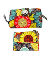 Vera Bradley Set of Two Wallets Flower Shower - $32.67