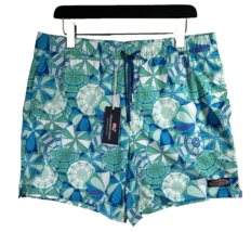 Vineyard Vines Men&#39;s Swim Trunks Umbrella Pattern Aqua Blue/Green Size XL - $68.00