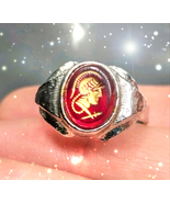 HAUNTED RING KNIGHT'S SEAL OF THE WHITE MANTLE MAGICK HIGHEST LIGHT COLL... - $599.99