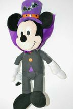 Disney Mickey Mouse Plush Halloween Dracula Vampire Purple Cape Hat Nwot - £27.14 GBP