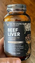 Humanimal Grass Fed Beef Liver Supplement 180 Caps ex 8/25 - $35.06