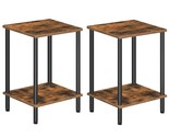 End Tables Set Of 2, Nightstand With 2-Layer Storage Shelves, Side Table... - $50.34