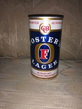 Fosters Lager 25 Oz/32 Qt Beer Can Imported Australia Vintage VTG CUB Ca... - £11.68 GBP