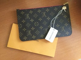 Louis Vuitton Neverfull Monogram Pochette Zipper Pouch Clutch 41177 - NO... - £419.66 GBP