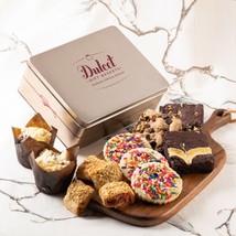 Dulcet Gift Baskets Fresh Baked Classic Bakery Treats Cookie Brownie Gift Tin - £40.87 GBP