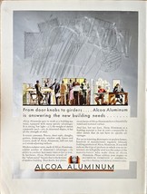 ALCOA ALUMINUM - 1931 Vintage Print Ad - Door Knobs-Girders-Buildings-Gu... - €10,97 EUR