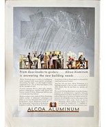 ALCOA ALUMINUM - 1931 Vintage Print Ad - Door Knobs-Girders-Buildings-Gu... - €11,06 EUR