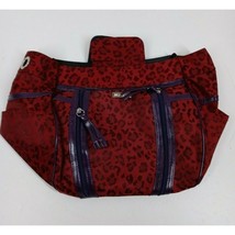 NWOT Miche Tina Demi Red &amp; Purple Leopard Print Bag Shell - $19.79