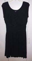 Garnet Hill Ladies Black Knit Sleeveless DRESS-S-BARELY WORN-CUTE - £16.44 GBP