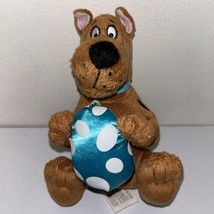 6.5&quot; Scooby-Doo Holding Blue Egg Easter Plush Stuffed Animal Says Happy Easter - £11.67 GBP