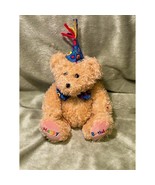 Vintage Ty 7&quot; Embroidered Happy Birthday Beanie Bear (2005), Retired - $20.37 CAD