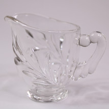 VINTAGE GLASS CREAMER 3 1/2 INCHES TALL Willow Leaf Pattern Indiana Glas... - $5.04 CAD