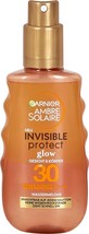 Garnier Ambre Solaire INVISIBLE Protect GLOW spray 150ml SPF30 FREE SHIP... - £21.05 GBP