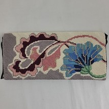 Handpainted Needlepoint Canvas Wallet Finished Moon Bags Billfold Clutch... - $39.95