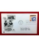 ZAYIX - 1985 US Art Craft / PCS FDC #2145 - Ameripex &#39;86 - stamps on stamps - £1.13 GBP