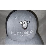 Humble Cow Ice Cream advertising Snapback Hat Gray - $15.83