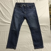 Levi&#39;s 505 Jeans Mens 34 Blue Regular Fit Medium Wash Western Comfort 34x30 - $22.00