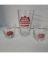 Set Of 3 Red Hook Glasses 2 Tasting Glasses, &amp; A Red Hook Pint Glass - $7.95