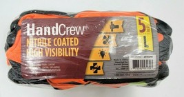 5 Pairs Hand Crew Nitrile Coated High Visibility Size Large Protective G... - £9.53 GBP