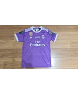 Real Madrid FINAL CARDIFF Purple Soccer Jersey 2016- 2017 RONALDO BENZEM... - $85.00