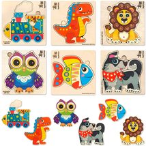 QUOKKA Wooden Puzzles for Toddlers 1-3 - 6XSET Toddler Puzzles Ages 2-4 - Wood L - £15.56 GBP+