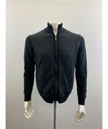 Perry Ellis Men&#39;s Full Zip Mock Neck Sweater Size Medium Blue Cotton Ble... - $148.98 MXN