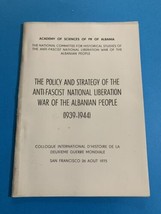 Old Albania BOOK-ENVER HOXHA-POLICY &amp;Strategy Of ANTI-FASCIST WAR-1939-1944-1975 - £23.48 GBP