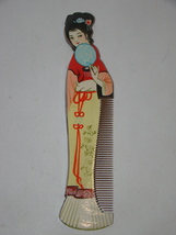 Japanese Geisha - Wooden Comb - $15.00