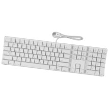 Apple A1048 Wired Keyboard USB English QWERTY Full Size White for PC Com... - $22.46