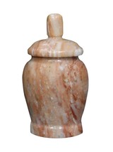 Small/Keepsake 10 Cubic Inch Classic Pink Marble Funeral Cremation Urn - £102.21 GBP