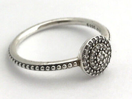 Authentic PANDORA Radiant Elegance Sterling Silver Ring, 190986-50 Sz 5 New - £34.16 GBP