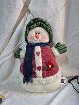 Kohl&#39;s Winter Snowman Plush Stuffed 17&quot; Vintage - £12.68 GBP