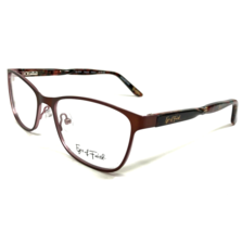 Eyes of Faith Eyeglasses Frames Rejoice Auburn Brown Pink Square 52-16-135 - £40.06 GBP