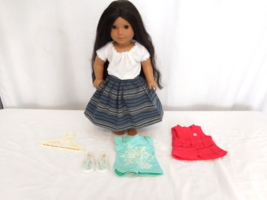 American Girl Josefina Doll In School Outfit + Sporty Vest + Tropical Bloom top - £53.36 GBP