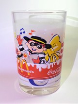 Coca Cola x McDonald&#39;s Mascot (Hamburglar) 2001 Christmas Tumbler Drinking Glass - £22.30 GBP