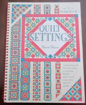 Quilt Settings Workbook Marie Shirer Spiral Pattern Book - £11.74 GBP
