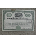 Vintage 1951 Stock Certificate S.D. Warren Company 100 Shares - £17.13 GBP