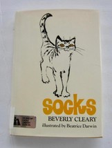 SOCKS ~ Beverly Cleary ~ Vintage Children&#39;s Book ~ Cat Story ~ HBDJ - £7.65 GBP