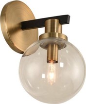 Wall Sconce KALCO CAMEO Mid-Century Modern 1-Light Brushed Pearlized Brass - £613.28 GBP